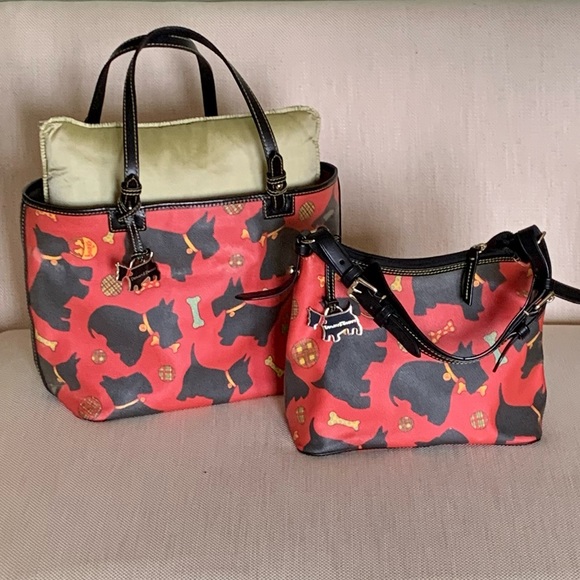 COPY - Set of 2: Dooney & Bourke Scottie Dog Tote & Purse - Picture 1 of 16